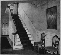 Hall and Stairs in Dalton House, 1720.